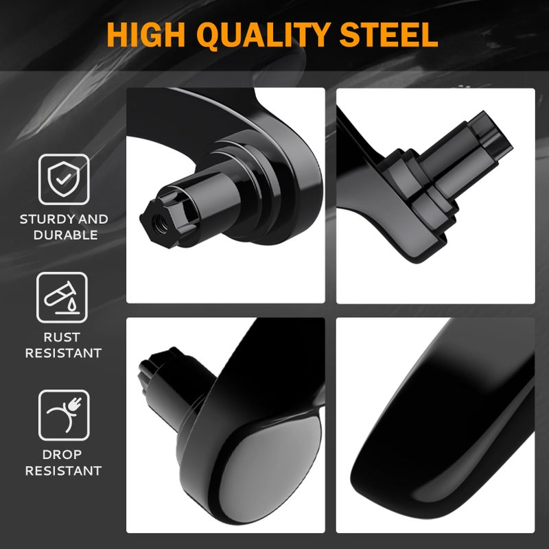 PBYMT Saddle Bag Latches Kit Steel Saddlebag Lid Lifters Handle Lever Fit for Harley Touring Road King Street Glide Electra Glide Ultra Limited 2014-2024 - Image 3